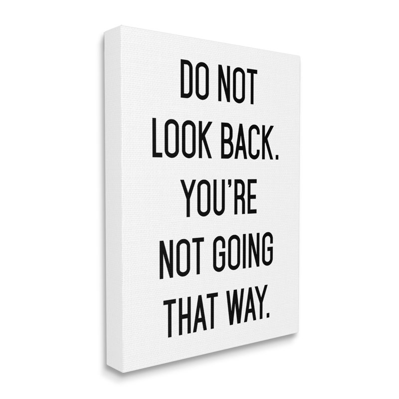 Black and White Motivational Quote Canvas Wall Art, 16" x 20"