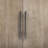 Sideboard With 2 Metal Handles, 2 Doors And Wood Grain Design-1778263537