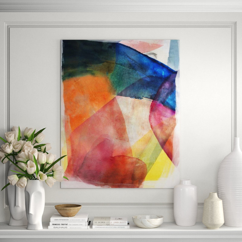 Color Surge II Painting by Emma McCartney, Image Brush Gel, 45" H x 36" W