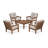 Vineyard 5-Piece Deep Seating Conversation Set-68603161-68603162