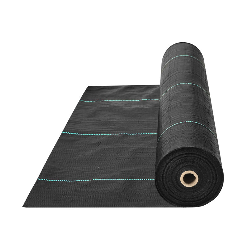 VEVOR Black Heavy Duty Polypropylene Weed Barrier Fabric Roll