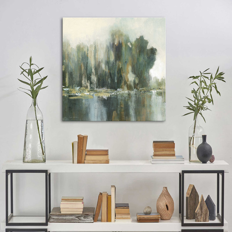"Textured Treeline I" par Carol Robinson, reproduction sur toile, H 24 po x l 24 po x P 1,5 po