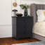 Ensemble de 2 tables de chevet bleues avec station de charge-132895673-133335712