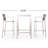 Caggiano 2 - Person Wicker Patio Dining Set with Square Table