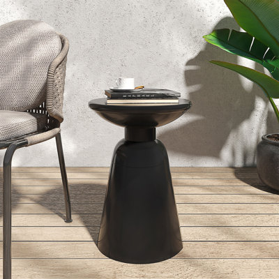 Table de bout d'extérieur en métal