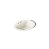 Bryant Ceramic Oval Drop-In Bathroom Sink with Overflow