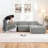 105'' Modular Sectional Sofa Couch,Boneless Couch, Compressed Couch, Detachable And Washable, Replaceable Sofa Cover, Modern Woven-Textured Upholstery, Convertible L-Shaped Design For Living Room-984386089-984386091