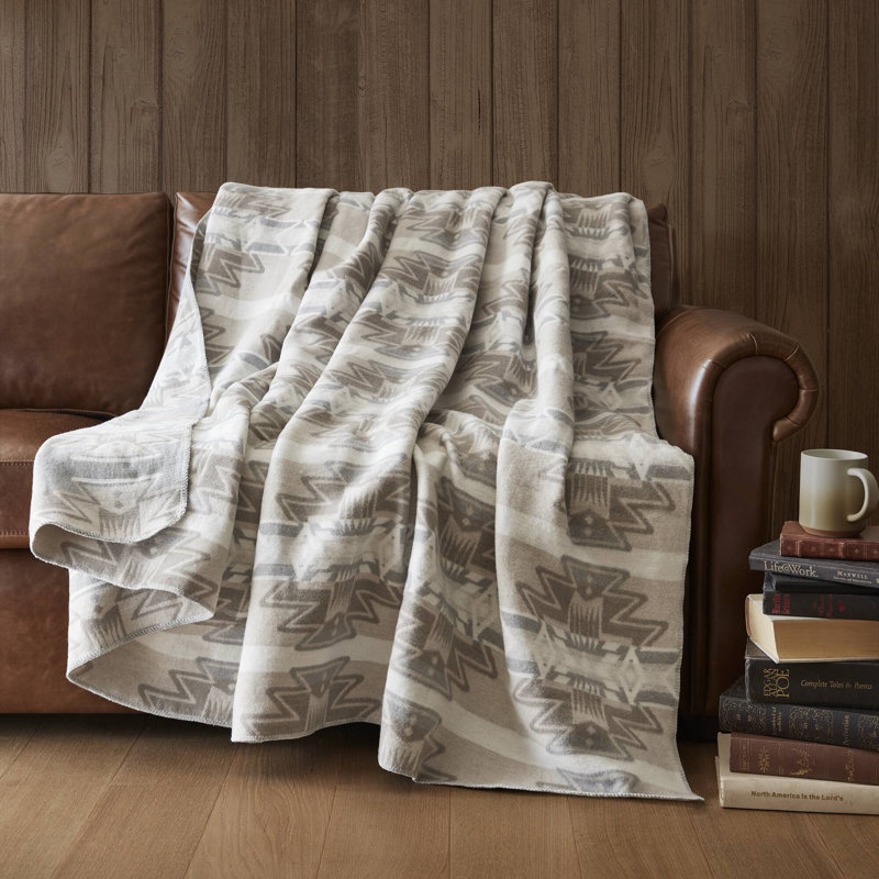 Couverture confortable en coton très doux, motif aztèque doux pour la maison