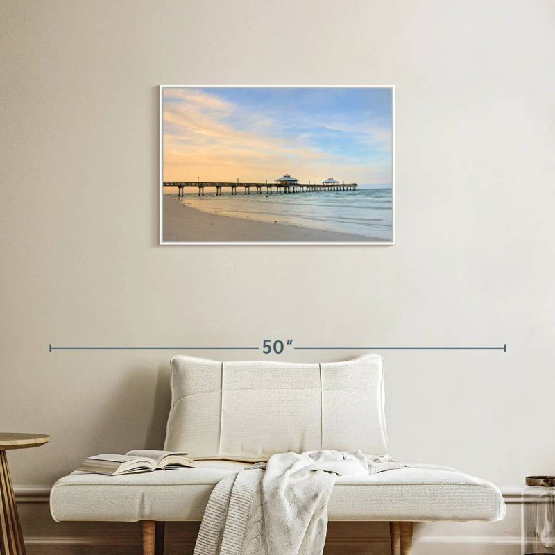 Fort Myers, Floride, Cadre flottant blanc, 31 po x 21 po
