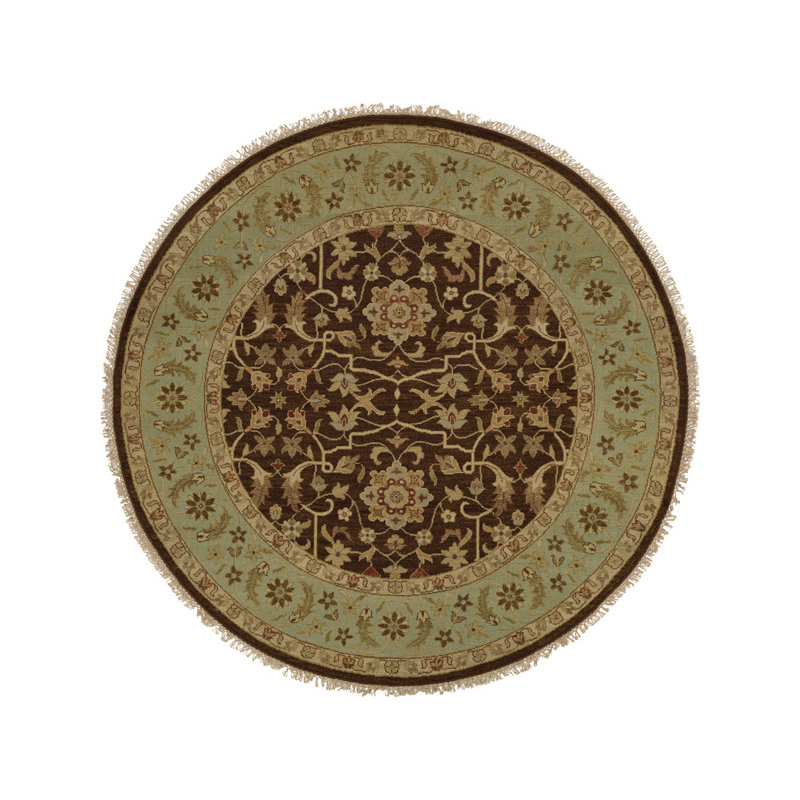 Dhenkanal Wool Oriental Indoor Rug, Round 8'
