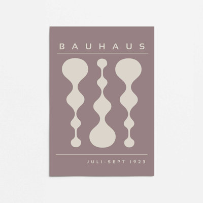 «Warm Taupe» rétro, affiche de Bauhaus II