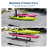 2-Tier Freestanding Kayak Storage Rack with Wheels, Adjustable Heavy-Duty Stand for Canoes, Kayaks, SUP & Surfboards