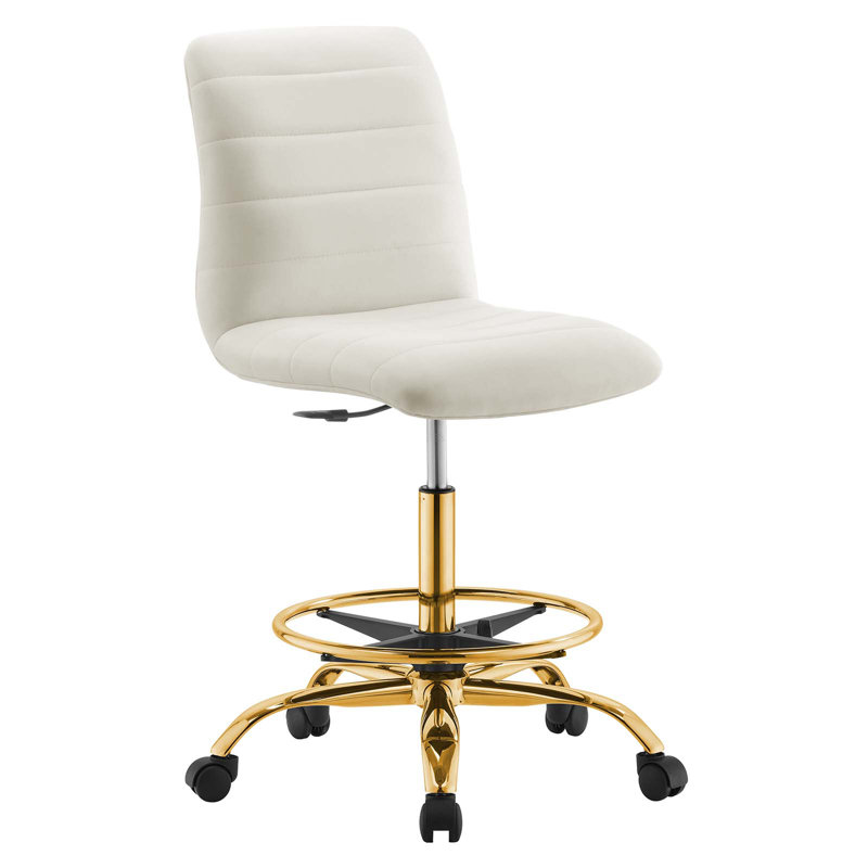 Chaise de dessinateur Ripple Performance, Ivoire