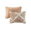 Courtepointe réversible 6 pièces - double / grand, motif de feuilles imprimées, courtepointe en microfibre, revers en tissu doux, détails sur les coussins-119448935-119448934