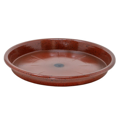  WaterGuard Saucer, Red & Black Fleck, 11in