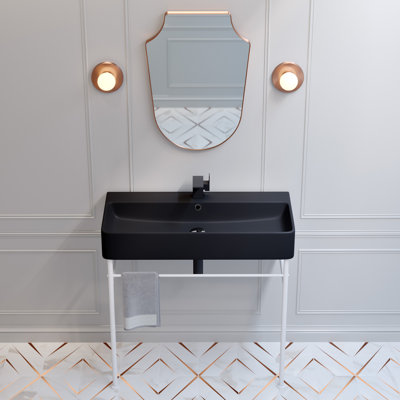 Claire Ceramic Console Sink Basin