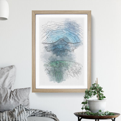 Mountain View In Bali - Single Picture Frame Painting on MDF