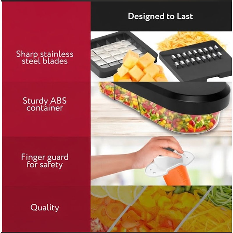 Hachoir / Dicer en acier inoxydable Fullstar