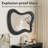 Irregular Wood Framed Wall Mirror Asymmetrical Decorative Wall Mirror-2104696718-2104696716