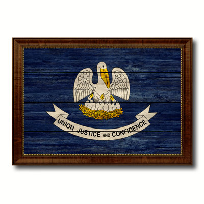 " Louisiana State Textured Flag "