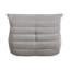 Chaise d'appoint luxueuse avec boutons, microfibre grise, meubles de salon confortables, bouton subtil