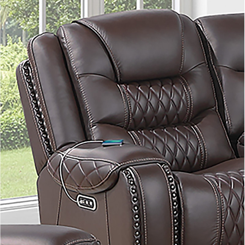 Causeuse inclinable électrique Aidan, Chocolat