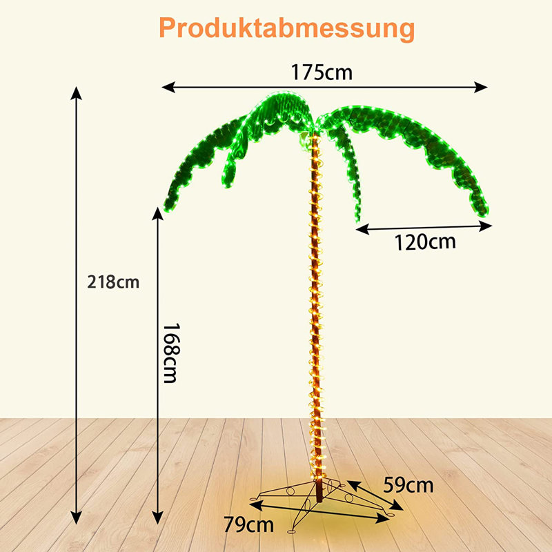 218cm Palme Baum