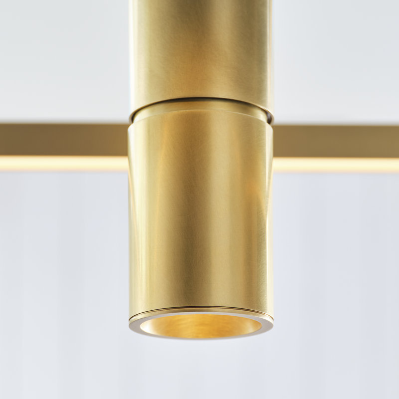 Halo 1 - Light LED Pendant, Natural Brass