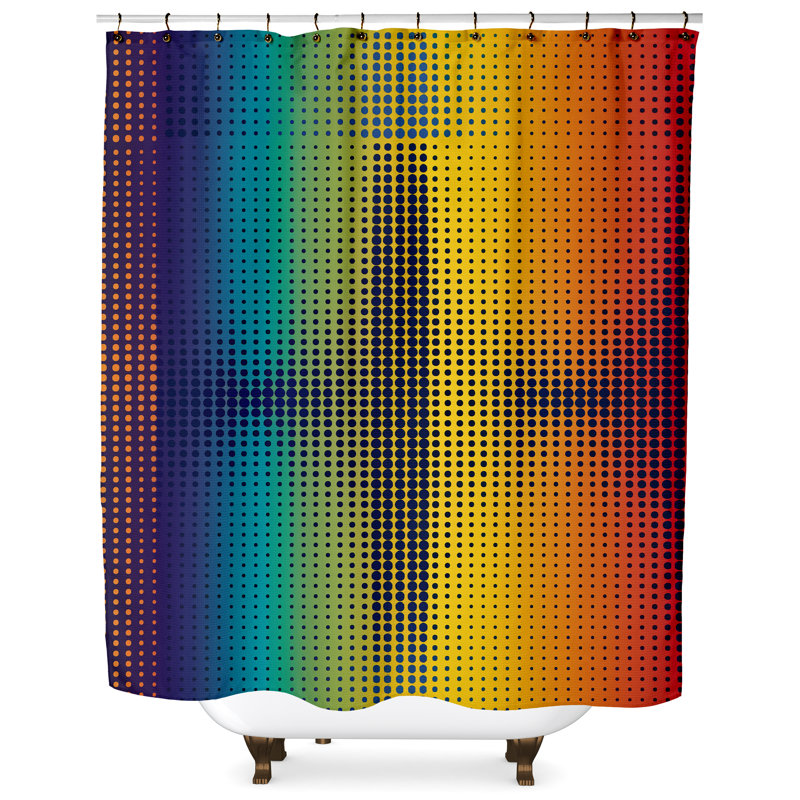 Darce Shower Curtain, 74" H x 71" W