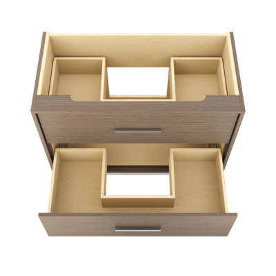 Rift White Oak Two-Drawer Single Bath Vanity