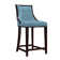 Upholstered Counter Stool with Solid Wood Frame