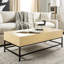 Table basse à quatre pieds avec plateau relevable et rangement-25626918