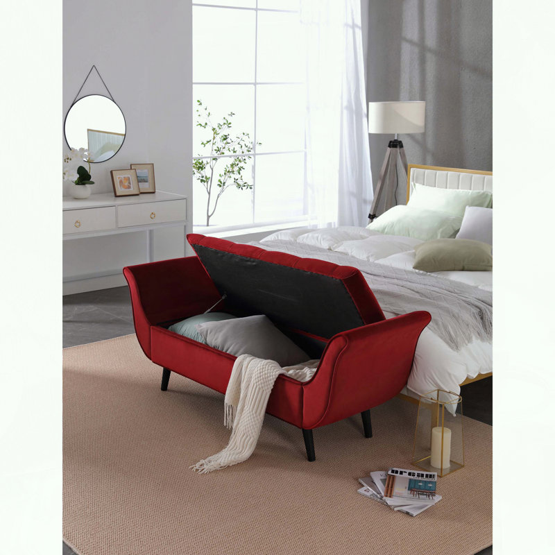 Banc de rangement Mid-Century
