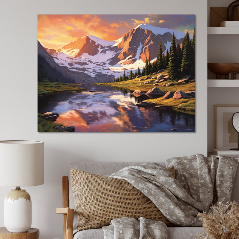 Colorado Mountain Senerity II, H 24 po x l 32 po x P 1 po, Toile tendue