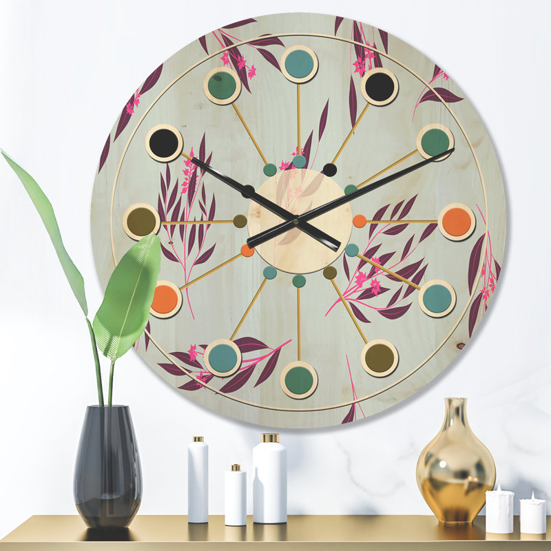 Horloge murale Eucalyptus Bright, Petit