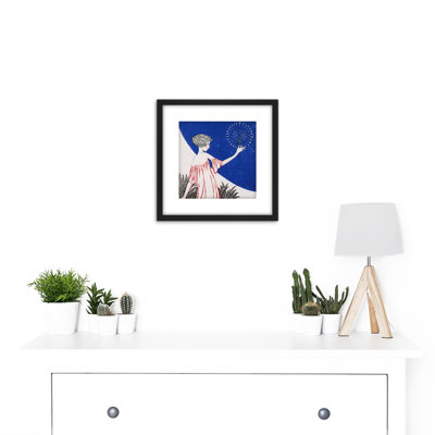 Takehisa Firework Japanese 1 Piece Single Picture Frame Painting