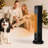 2-In-1 Portable Electric Tower Heater, Oscillating Space Heater for Indoor Use with Remote Control, 8H Timer, Three Heating Modes