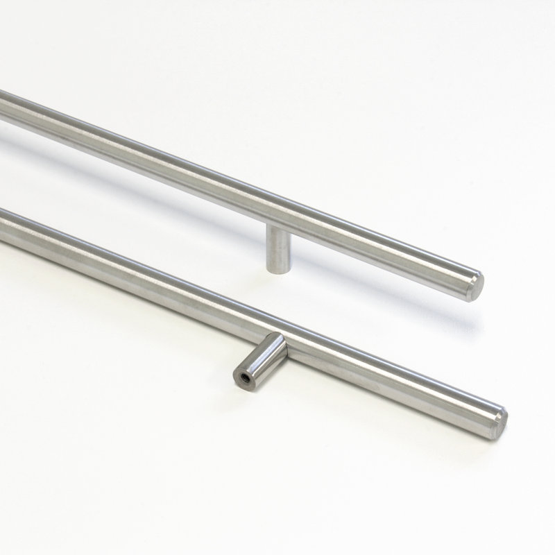 Poignée barre T-Bar 11,3125 po, Acier inoxydable brossé