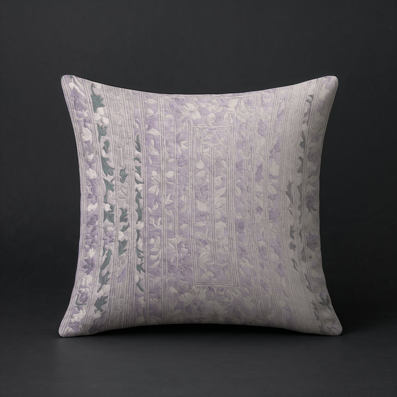 Coussin décoratif intérieur et extérieur Modern, Beige abstrait 42, Carré 16 po