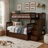 Blaisdell Solid Wood Staircase Kids Bunk Bed with Roll Out Trundle-2032192212-2032192201