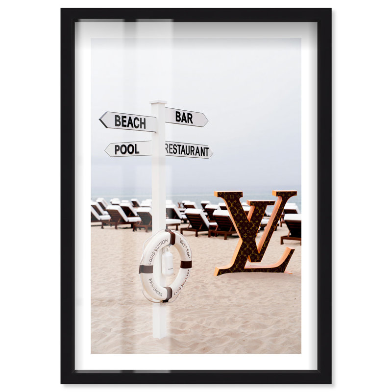 «Coastal Mood», impression côtière par Notoriart, Noir, H 16 po x l 11 po