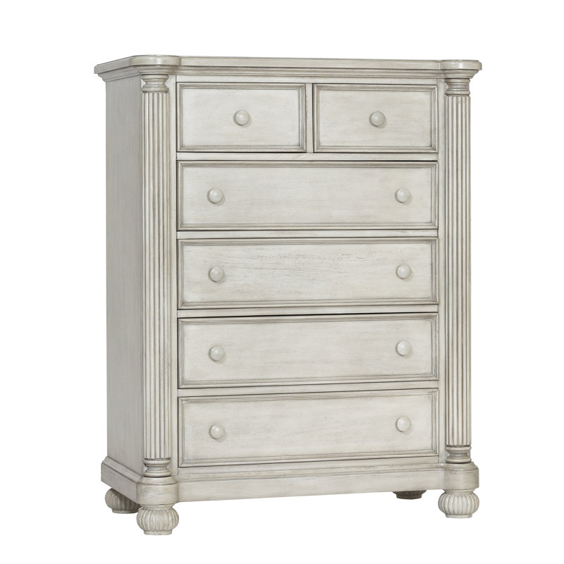 Brister 5 Drawer Chest, White