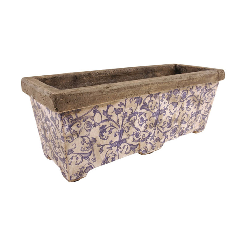 Aged Ceramic Balcony Planter