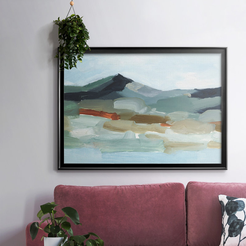 Autumn Mountains I, reproduction d'art sur toile, H 26 po x l 38 po x P 1,5 po, Toile encadrée noire à coins fermés