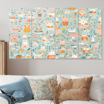 Kiruthik - Children Wall Art Decor Set 4 Piece