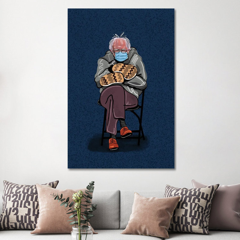 Bernie Sanders par Domonique Brown, impression sur toile tendue, H 60 po x l 40po x P 1,5 po
