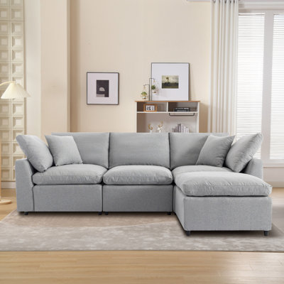 Mackai 104'' 4-Piece Sectional Sofa