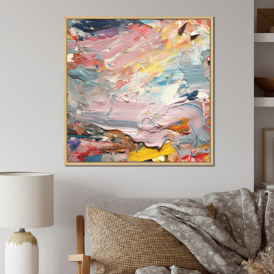«Summer Pastel Groove Abstract Expressionism», reproduction d'art abstrait