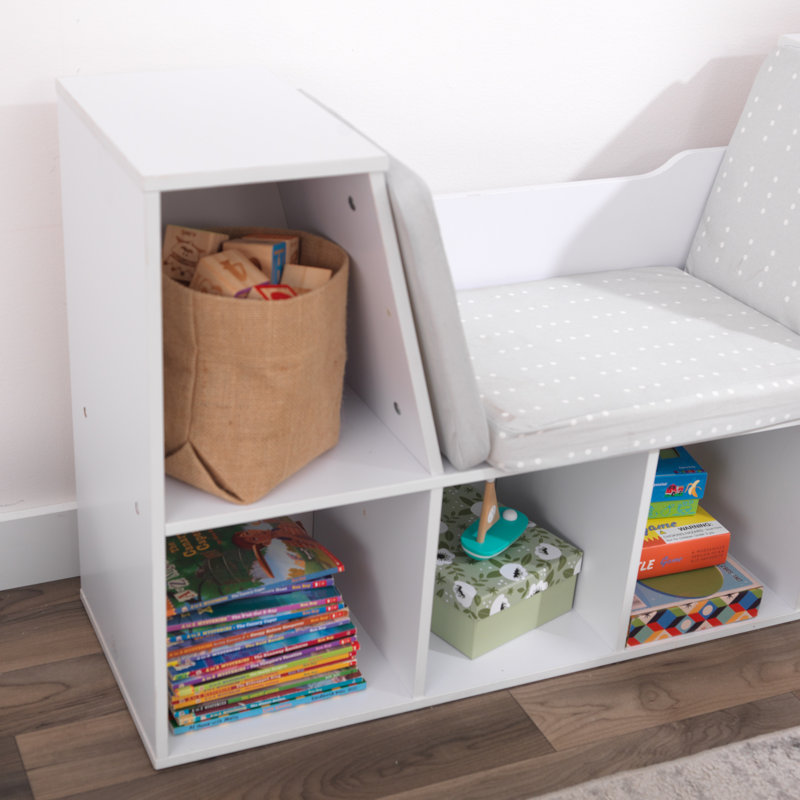 KidKraft Bookcase with Reading Nook, 6 Shelves