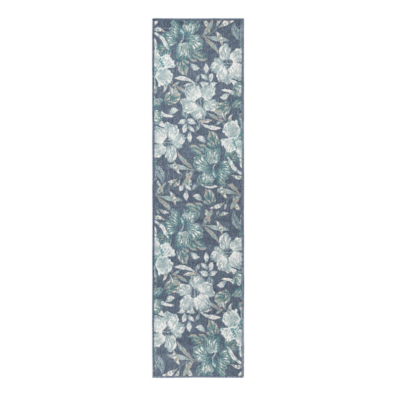 Briseida Floral Indoor / Outdoor Rug, Square 7'10"